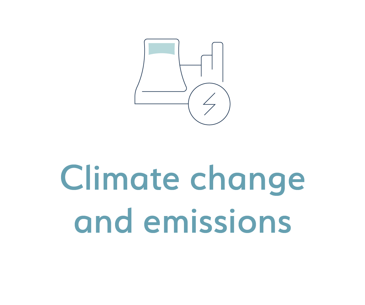 Climate change and emissions icon